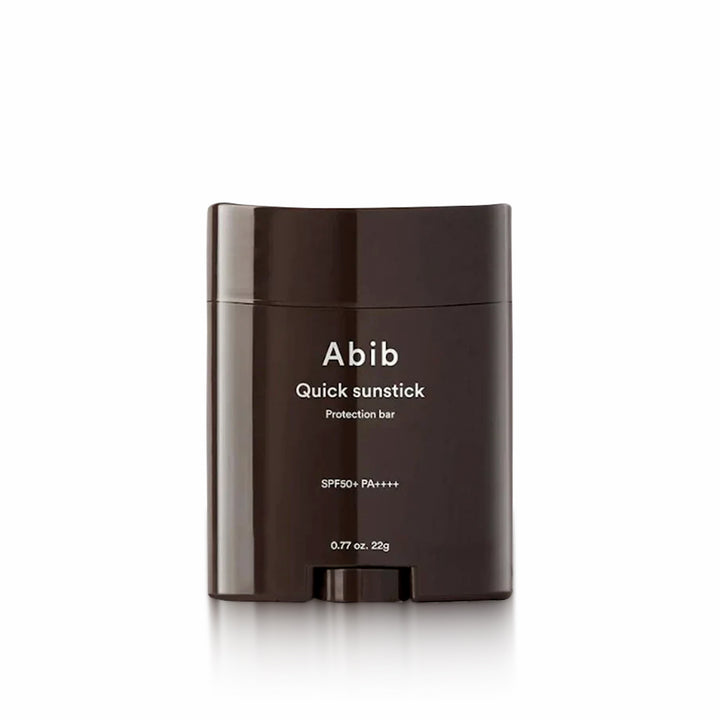 ABIB Quick Sunstick Protection Bar 22g for portable sun protection, easy application, and keeping skin shielded from harmful UV rays throughout the day