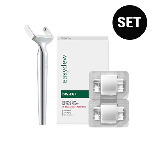 EASYDEW DERMA ROLLER SET - DW-EGF Derma Tox Needle Shot 40mg*2ea + Derma Roller + Ampoule