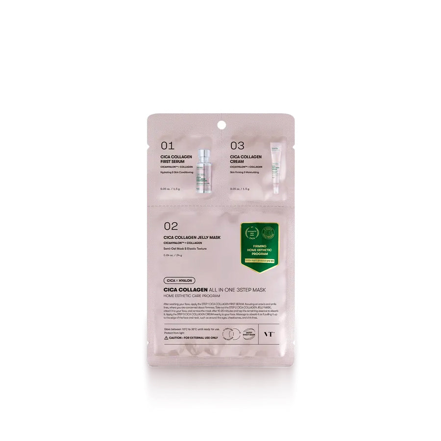 VT CICA COLLAGEN ALL IN ONE 3STEP MASK (1.5G+1.5G+25G)