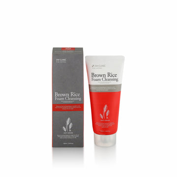 3W Clinic Brown Rice Foam Cleansing 100g for gentle cleansing, nourishing skin, and removing impurities