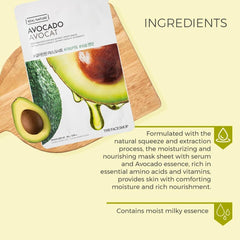 THE FACE SHOP - REAL NATURE FACE MASK WITH AVOCADO EXTRACT