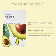 THE FACE SHOP - REAL NATURE FACE MASK WITH AVOCADO EXTRACT