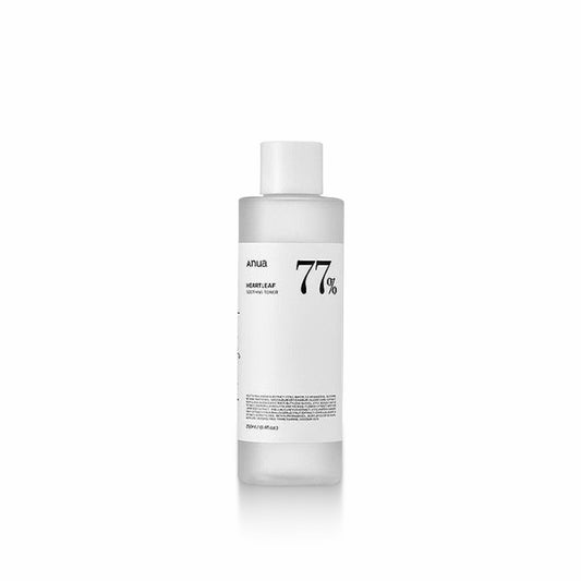 ANUA Heartleaf 77% Soothing Toner 250ml for calming, hydrating, and soothing sensitive or irritated skin