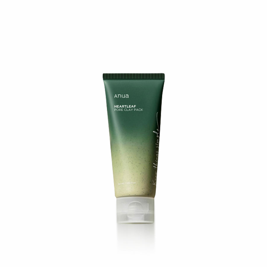 ANUA Heartleaf Pore Clay Pack 100ml for deep pore cleansing, soothing irritated skin, and controlling excess oil