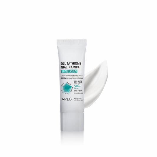 APLB Glutathione Niacinamide Sunscreen broad spectrum sunscreen for brightening, protected, and hydrated skin