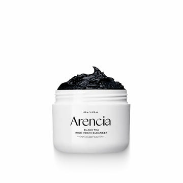 ARENCIA Black Tea Rice Mochi Cleanser gentle facial cleanser with black tea and rice for smooth and refreshed skin