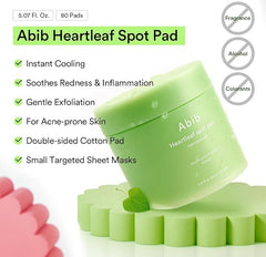 ABIB- Heartleaf Spot Pad Calming Touch (80pc)150ml