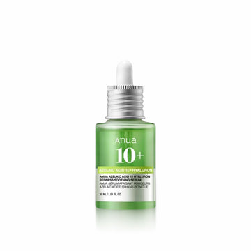ANUA Azelaic Acid 10 Hyaluron Redness Soothing Serum 30ml for calming redness, hydrating, and soothing sensitive or irritated skin