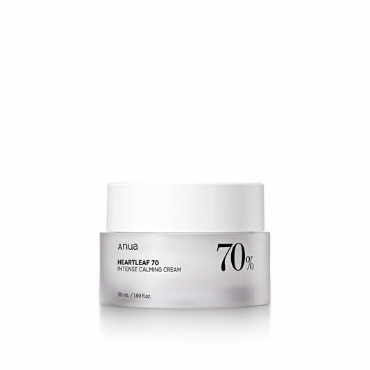 Anua Heartleaf 70 Intense Calming Cream for soothing, hydrating, and repairing sensitive or irritated skin