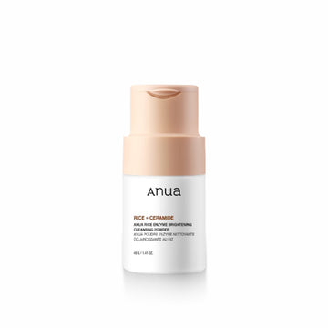 Anua Rice Enzyme Brightening Cleansing Powder for gentle exfoliation, brightening, and removing impurities from the skin