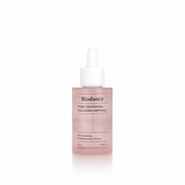 Biodance Pore Tightening Collagen Ampoule 50ml for firm and smooth skin, reducing pores and improving elasticity