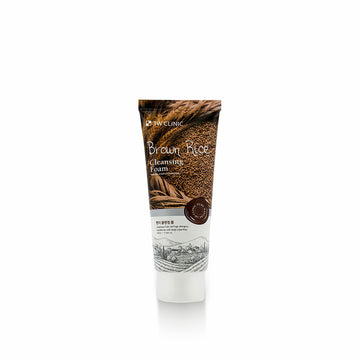CLINIC 3W Brown Rice Cleansing Foam gentle facial cleanser with brown rice extract for nourishing and smooth skin