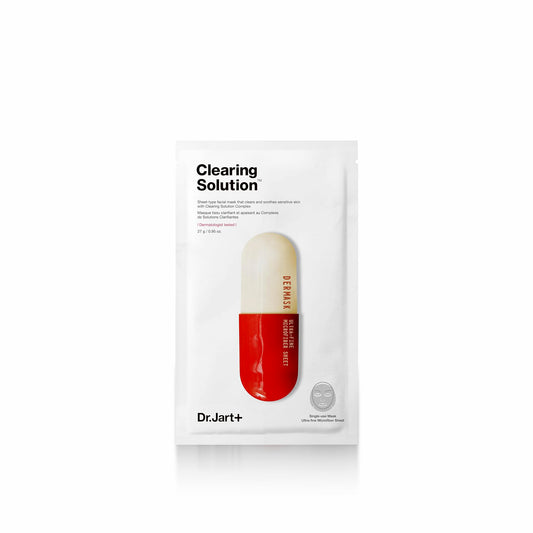 DR.JART+ Dermask Micro Jet Clearing Solution sheet mask for deep cleansing and clear, refreshed skin