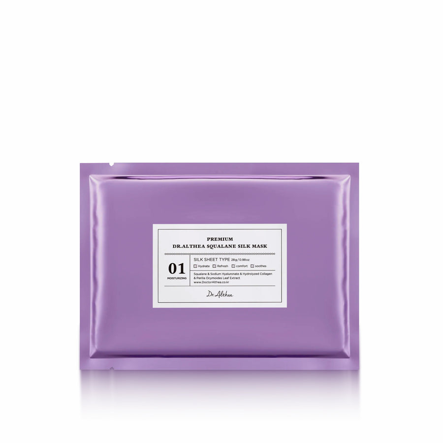 DR. ALTHEA Squalane Silk Mask for deep hydration, soothing dry skin, and enhancing skin elasticity