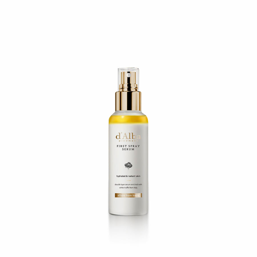 D’ALBA White Truffle First Spray Serum 50ml for hydrating, brightening, and revitalizing tired or dull skin