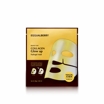 EQQUALBERRY - Collagen Glow Up Hydrogel Mask (1pc)