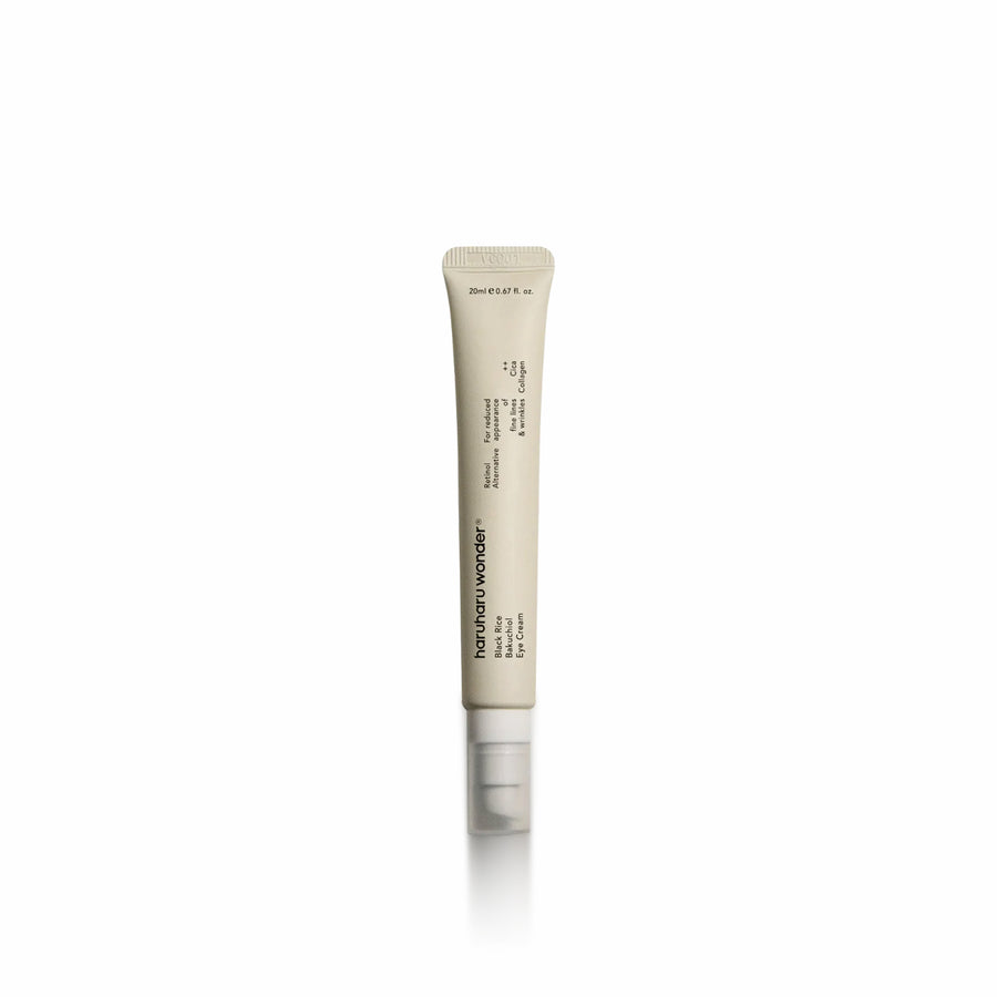 Haruharu Wonder Black Rice Bakuchiol Eye Cream 20ml for reducing fine lines and moisturizing delicate under-eye skin