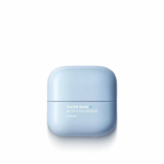 LANEIGE Water Bank Blue Hyaluronic Moisture Cream 50ml for deep hydration, soothing dry skin, and maintaining a healthy moisture balance