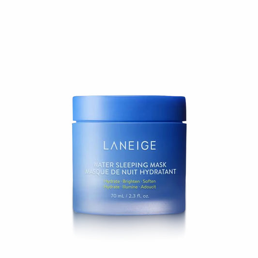 LANEIGE Water Sleeping Mask 70ml for overnight hydration, soothing tired skin, and revitalizing a refreshed complexion