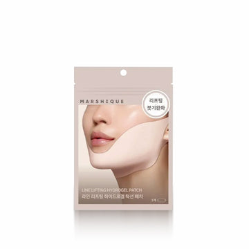 MARSHIQUE Line Lifting Hydrogel Patch 9.8g x 3 sheets for firming and smoothing fine lines, hydrating and rejuvenating skin