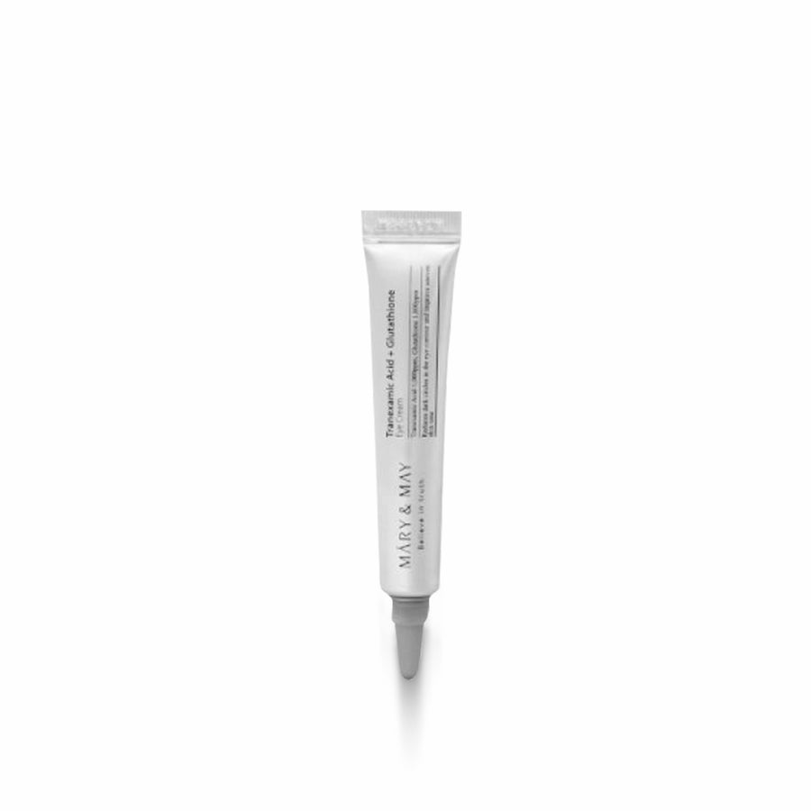 MARY AND MAY Tranexamic Acid Eye Cream for brightening dark circles, reducing puffiness, and nourishing the under-eye area