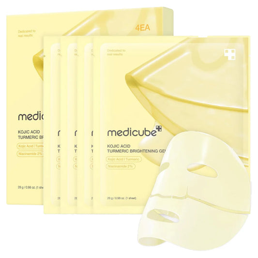 MEDICUBE PACK OF 4 Turmeric Brightening Gel Mask