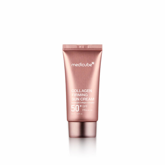 MEDICUBE Collagen Firming Sun Cream SPF 50+ broad spectrum sunscreen for firm, protected, and hydrated skin