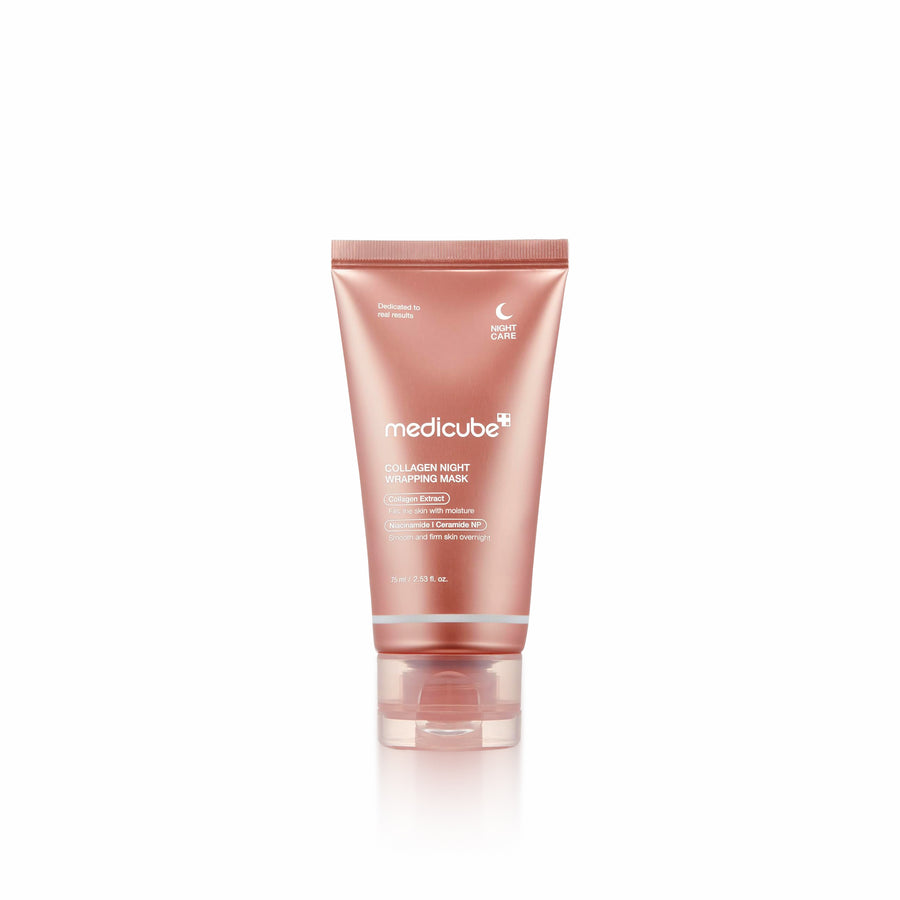 MEDICUBE Collagen Night Wrapping Mask 75ml for firming, hydrating, and improving skin elasticity overnight