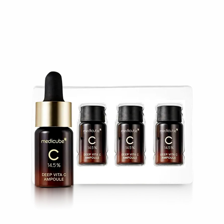 MEDICUBE Deep Vita C Ampoule 3pcs set brightening and antioxidant serum set for radiant and smooth skin