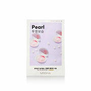 MISSHA Airy Fit Sheet Mask [Pearl] for brightening, hydrating, and revitalizing dull skin