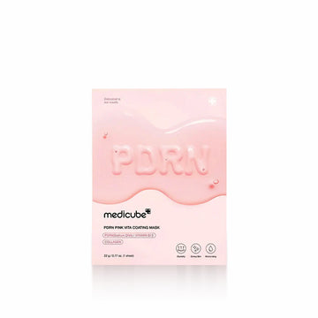 MEDICUBE PDRN Pink Vita Coating Mask brightening and revitalizing sheet mask for radiant, hydrated skin