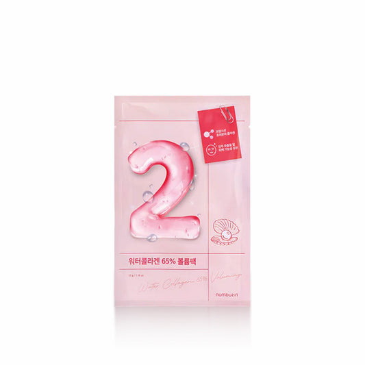 NUMBUZIN No.2 Water Collagen 65% Voluming Sheet Mask 33g 1pc hydrating and firming sheet mask for smooth and nourished skin
