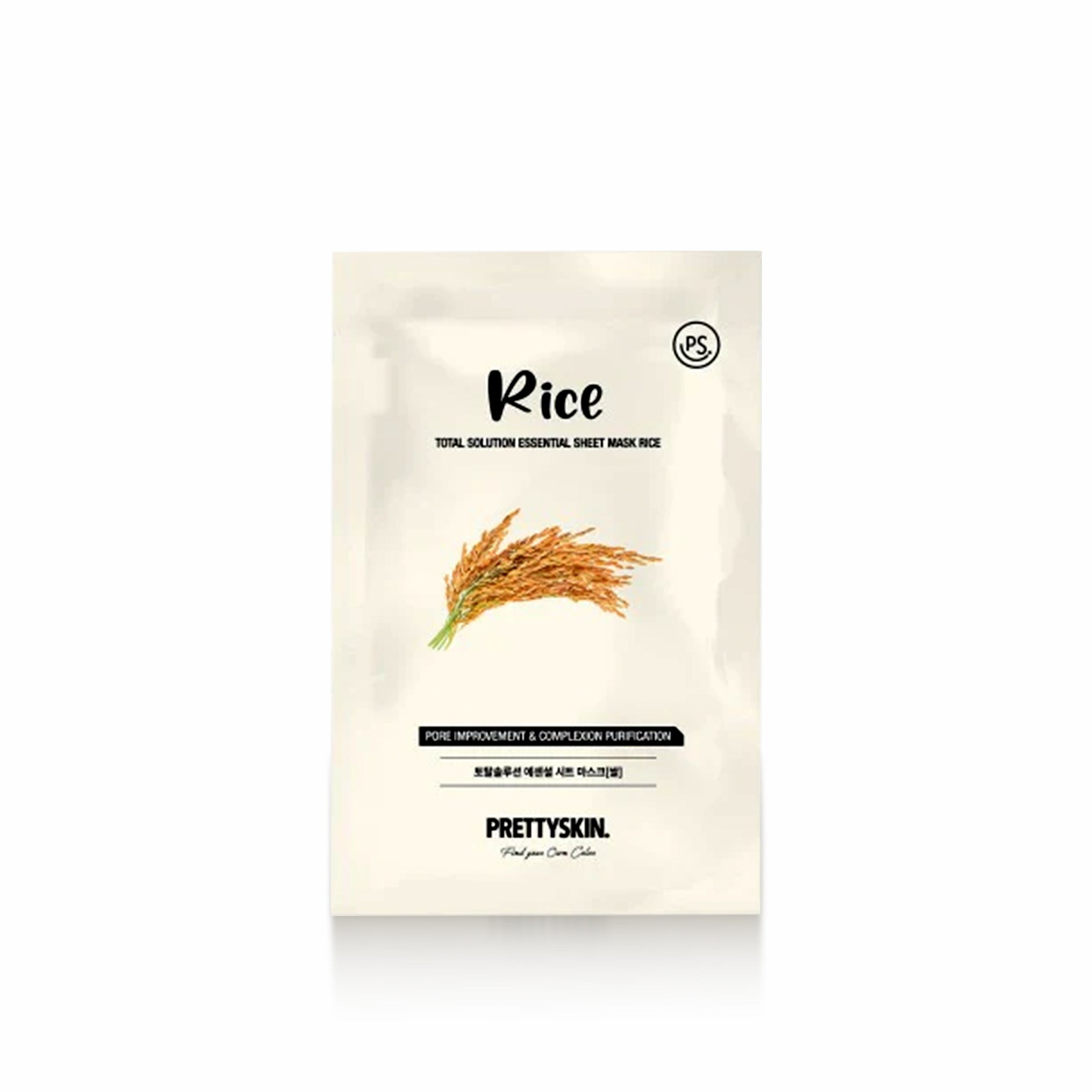 PRETTYSKIN Rice Sheet Mask – Mii Korean Skincare
