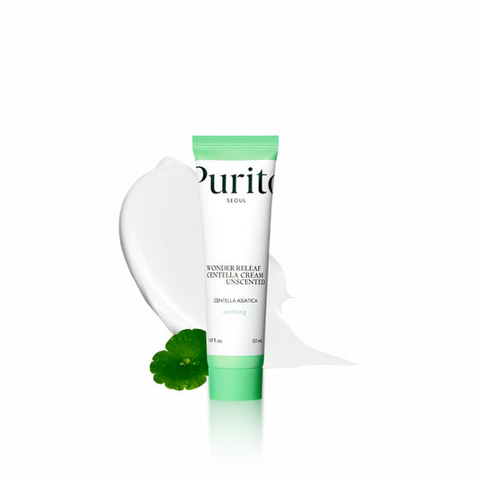 PURITO SEOUL Wonder Releaf Centella Cream Unscented 50ml soothing and moisturizing cream for sensitive and irritated skin