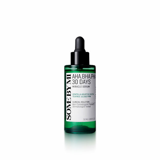 SOME BY MI AHA, BHA, PHA 30 Days Miracle Serum 50ml for exfoliating, brightening, and improving skin texture and clarity