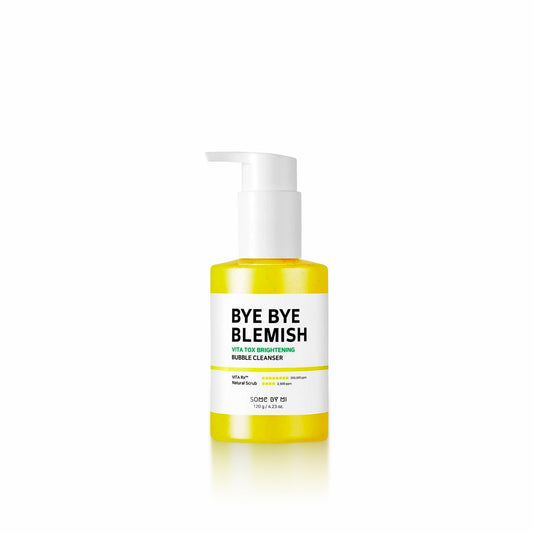 SOME BY MI Bye Bye Blemish Vita Tox Brightening Bubble Cleanser 120g brightening and gentle facial cleanser for clear and smooth skin