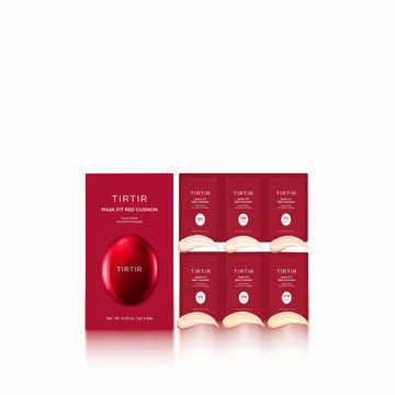 TIRTIR Mask Fit Red Cushion 6 Shade Trial Kit - 5 Colors for smooth, even-toned, and long-lasting makeup coverage
