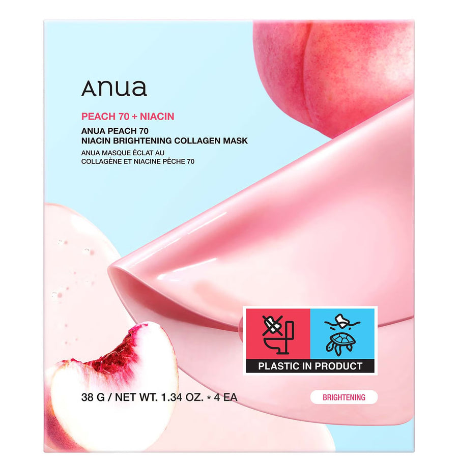 ANUA - Peach 70 Niacin Brightening Collagen Mask 1PC