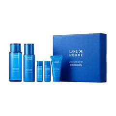 LANEIGE HOMME Active Water Duo Set – 180ml + 125ml | Hydration &amp; Energy for Men’s Skin